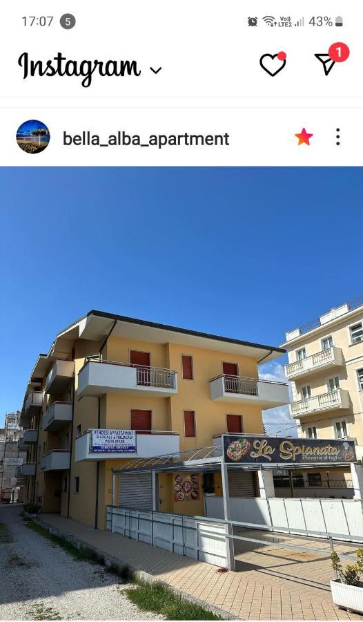 Bella Alba Apartment On The Beach Альба-Адриатика Экстерьер фото